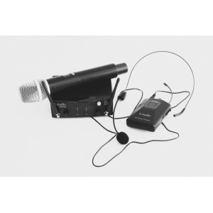 LAudio PRO2-MH    Двухканальная радиосистема с ручным передатчиком и головным микрофоном