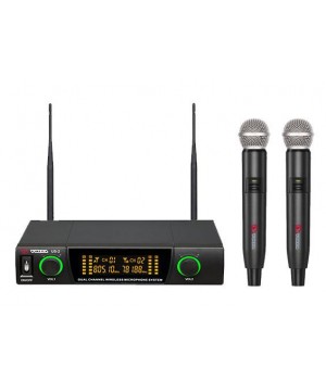 US-2   Беспроводная микрофонная система UHF-диапазона с двумя ручными микрофонами