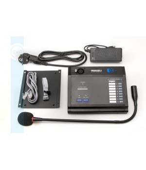 MCP-8 – настольная микрофонная консоль на 8 зон оповещения с возможностью выбора зоны вещания. Консоль предназначена для работы совместно с аудио-матрицей CVGaudio PMM-380. 