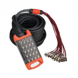 BCB403-30m Сценическая коммутационная коробка 16хXLR входов + 4хXLR выхода, 30м