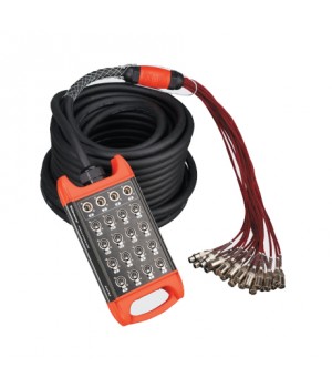 BCB402-10m Мультикор,сценическая коммутационная коробка 12хXLR входов + 4хXLR выхода