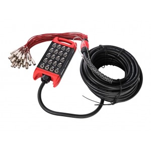 BCB403-20m Сценическая коммутационная коробка 16хXLR входов + 4хXLR выхода, 20м