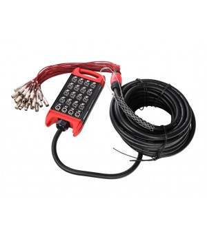 BCB403-20m Сценическая коммутационная коробка 16хXLR входов + 4хXLR выхода, 20м
