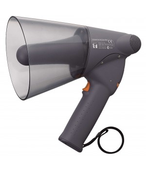 ER-1206  компактный мегафон с защитой от брызг, рассчитанный на выход 6 Вт и имеющий водостойкую конструкцию IPX5. 